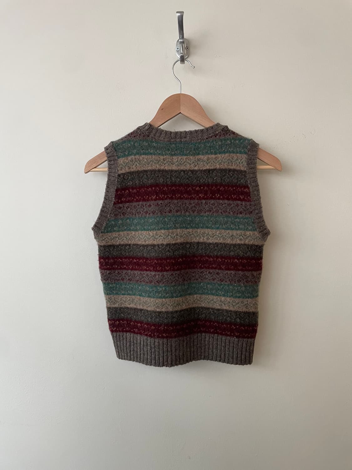 vintage scotland wool vest knit 상품이미지7