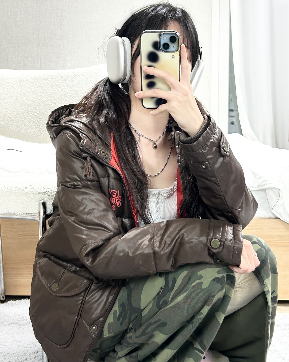 리바이스 초코 브라운 패딩 상품이미지5