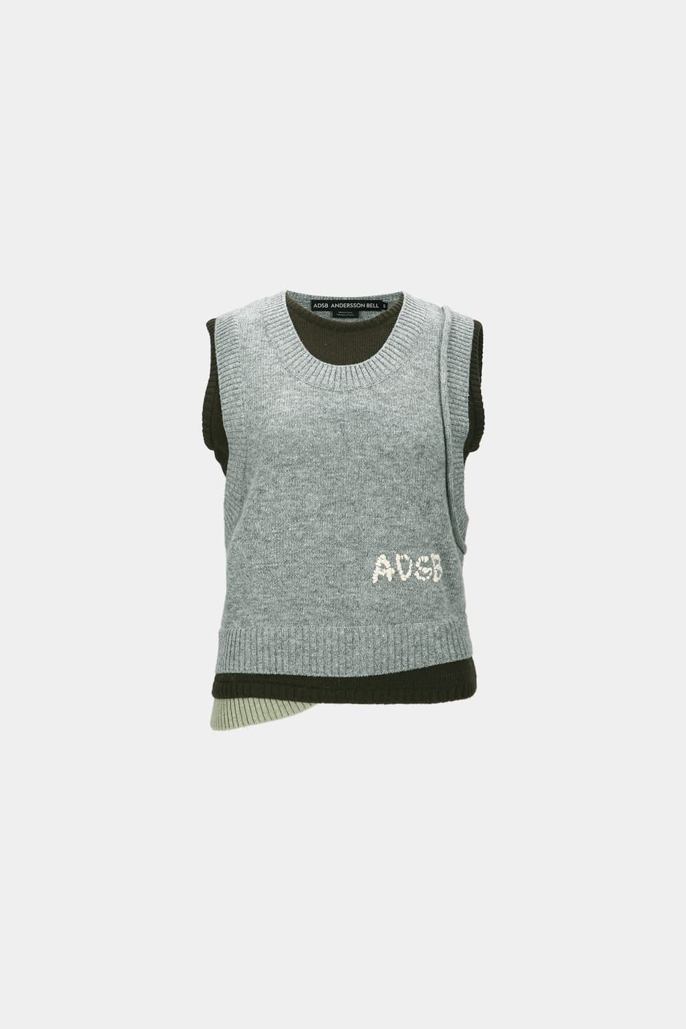 앤더슨벨 레이어드 슬리브리스 니트 탑 상품이미지2