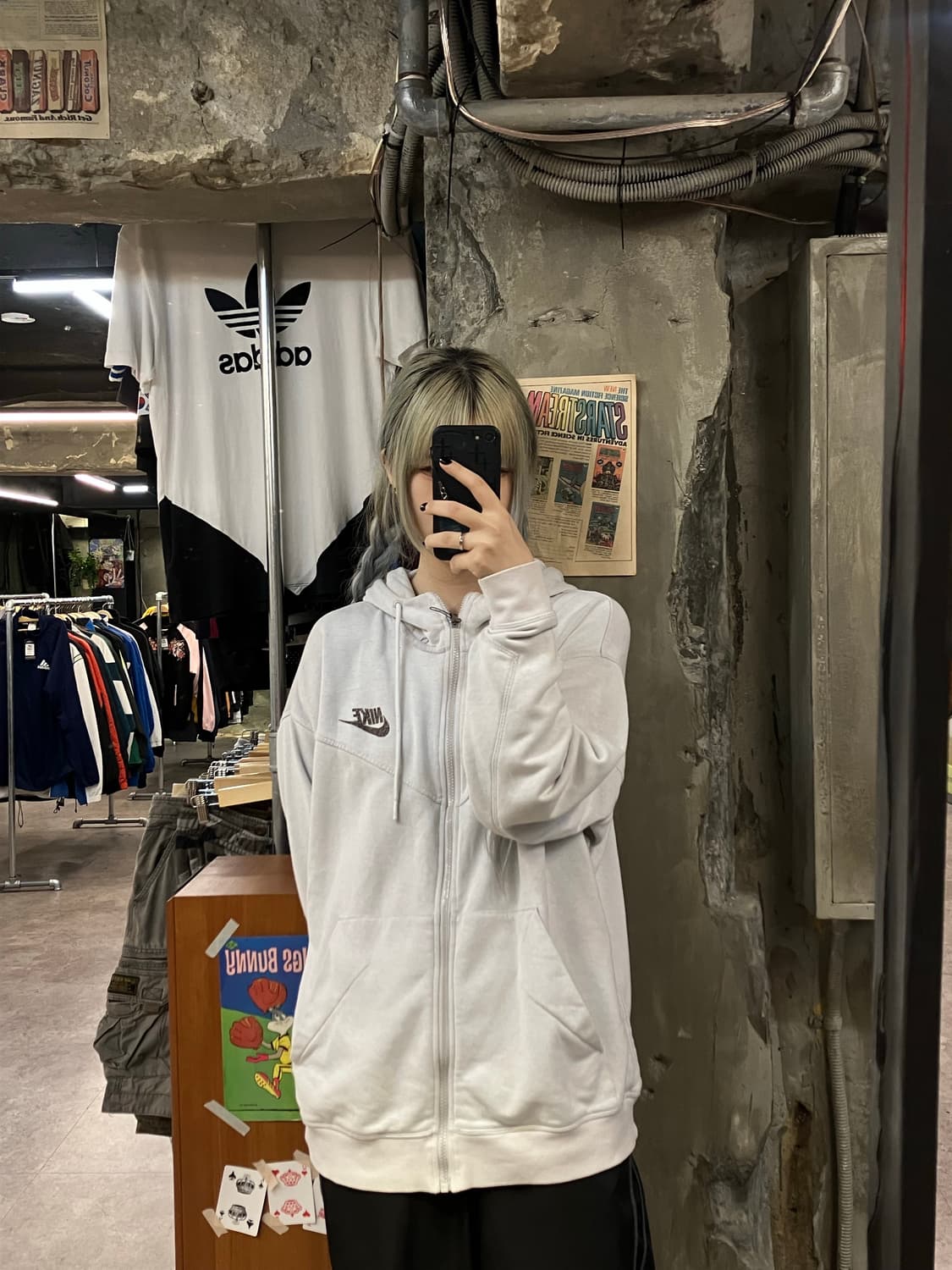 나이키 후드집업 화이트 XXL  #csz909 상품이미지2