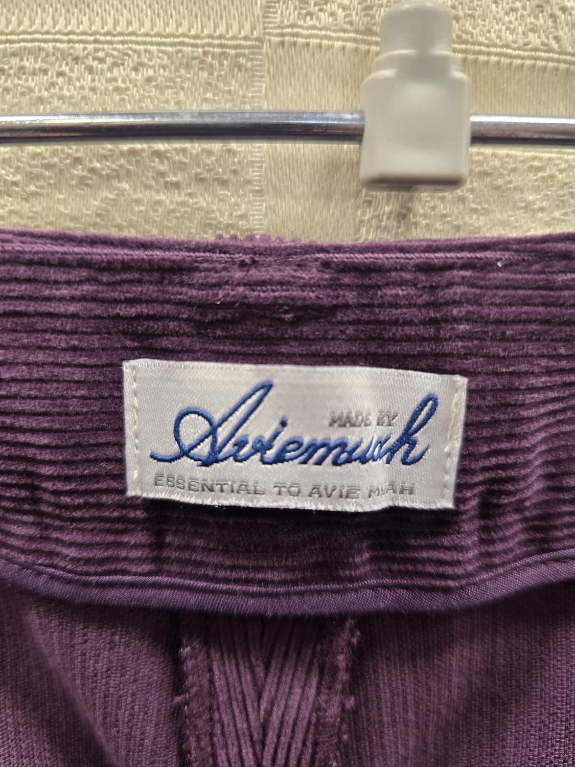 거의새거) 아비에무아 Avie Muah 퍼플 코듀로이 와이드 팬츠 3사이 상품이미지7