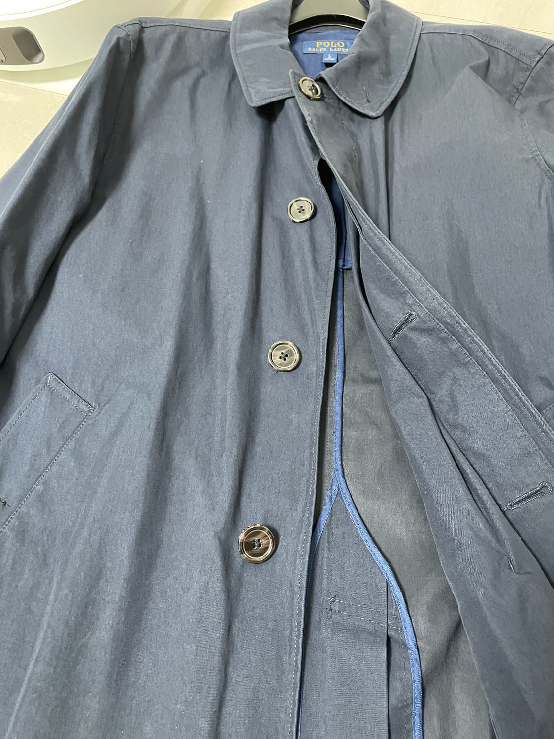 폴로 랄프로렌 네이비 트렌치 코트 L 상품이미지2