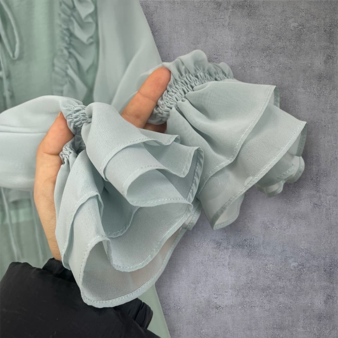 브라이드앤유 BAU by Bride And You 민트쉬폰프릴롱원피스 1 상품이미지5