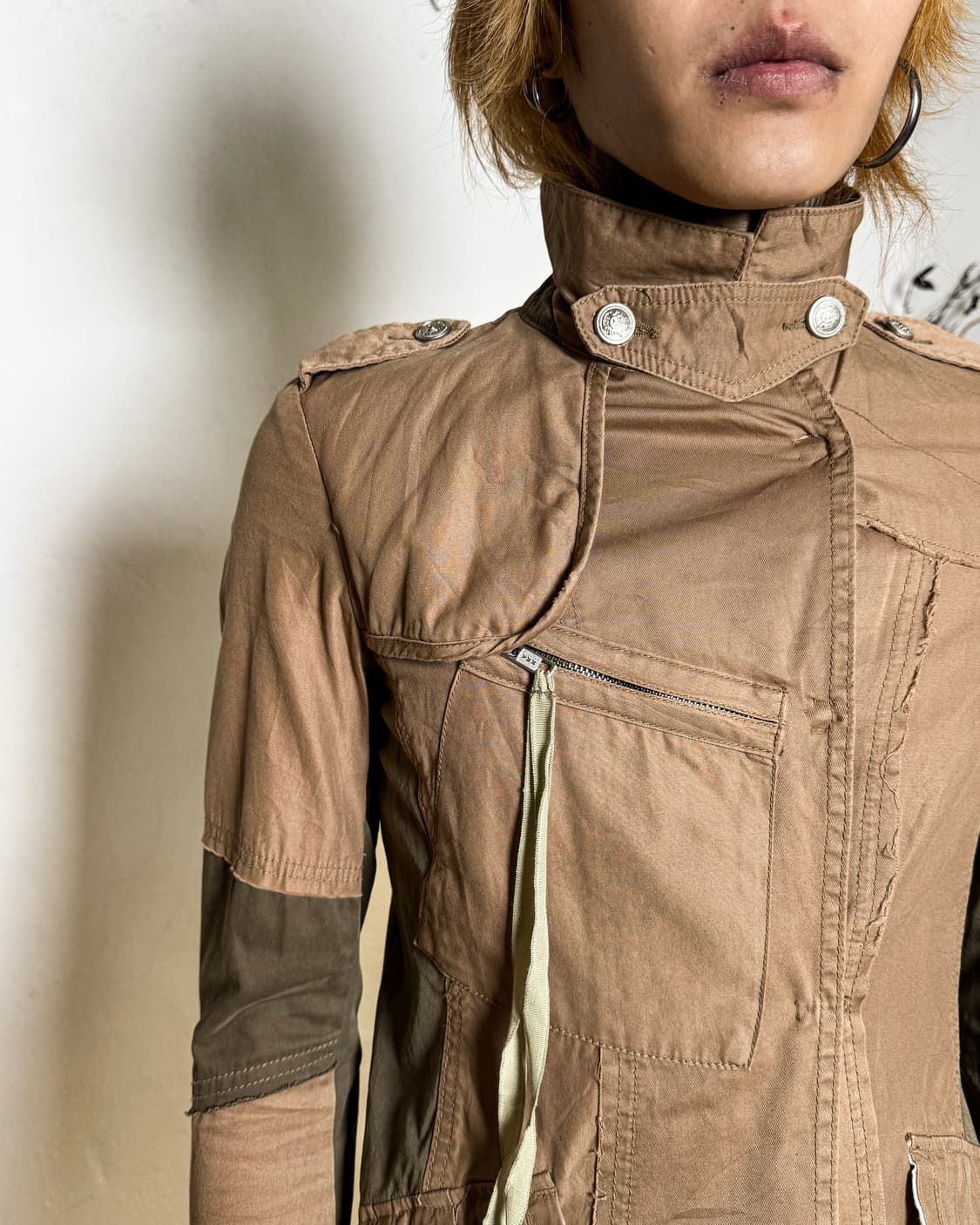 Layered Military Long Jacket 상품이미지7