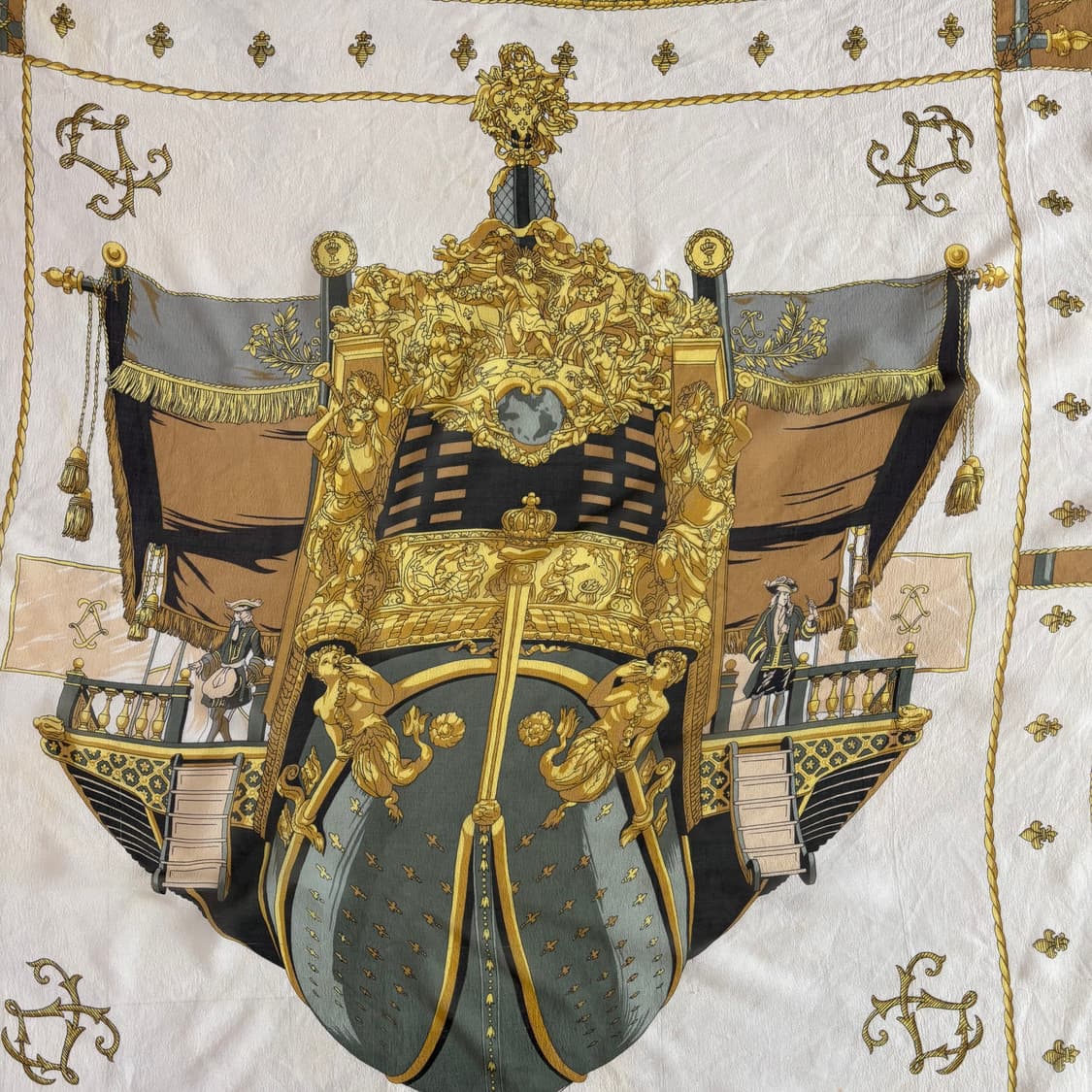 빈티지 에스콰이어 컬렉션 울 100 머플러 / 명화 스카프 상품이미지4