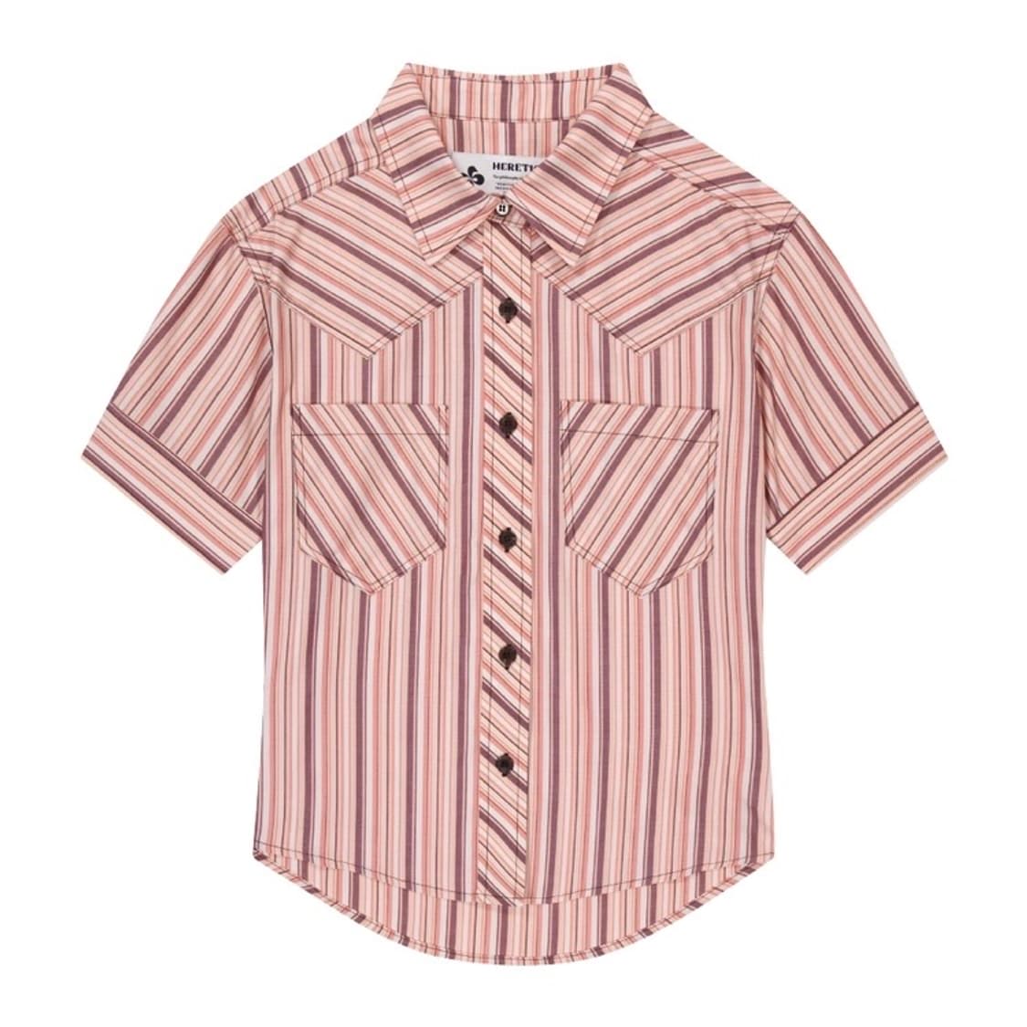 헤레틱 WESTERN STRIPE SHORT SLEEVE SHIRT 상품이미지1