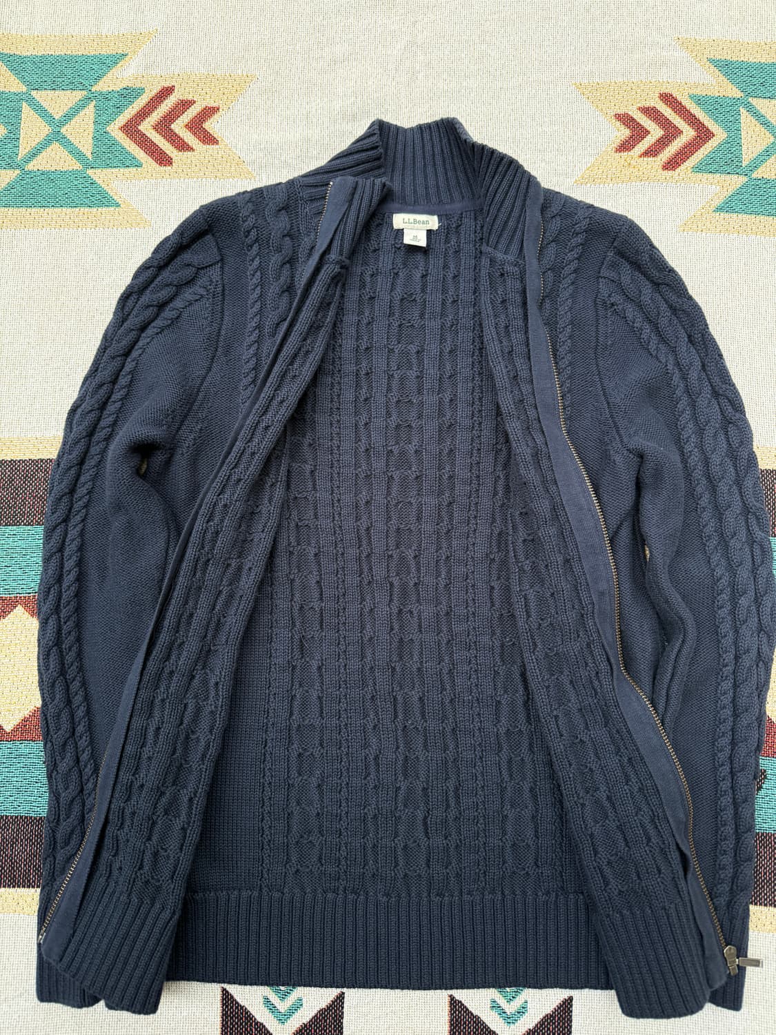 L.L.Bean 집업 니트 가디건 m 상품이미지4