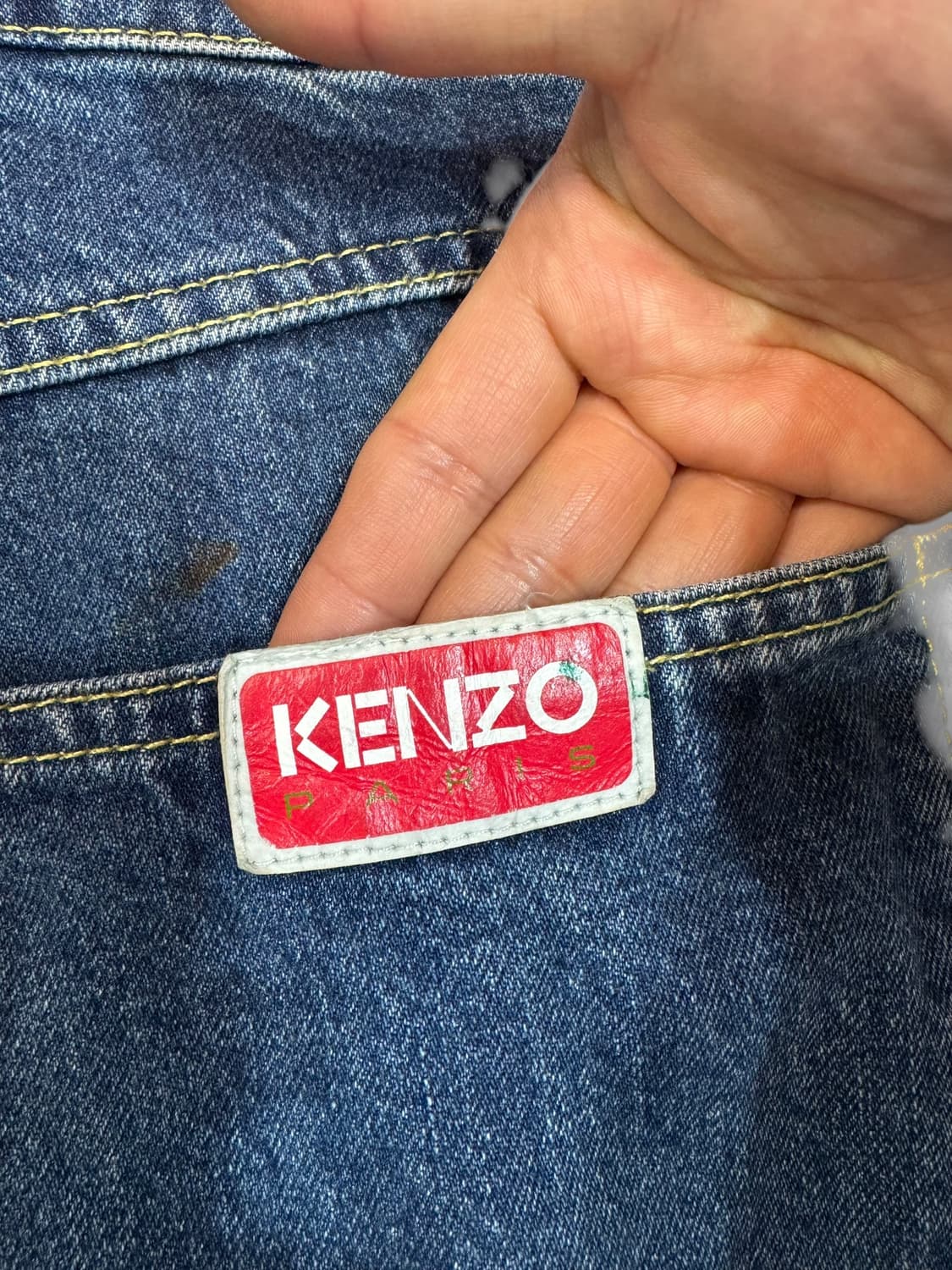 겐조 수이센 릴렉스드핏 데님 팬츠 (34)   상품이미지4