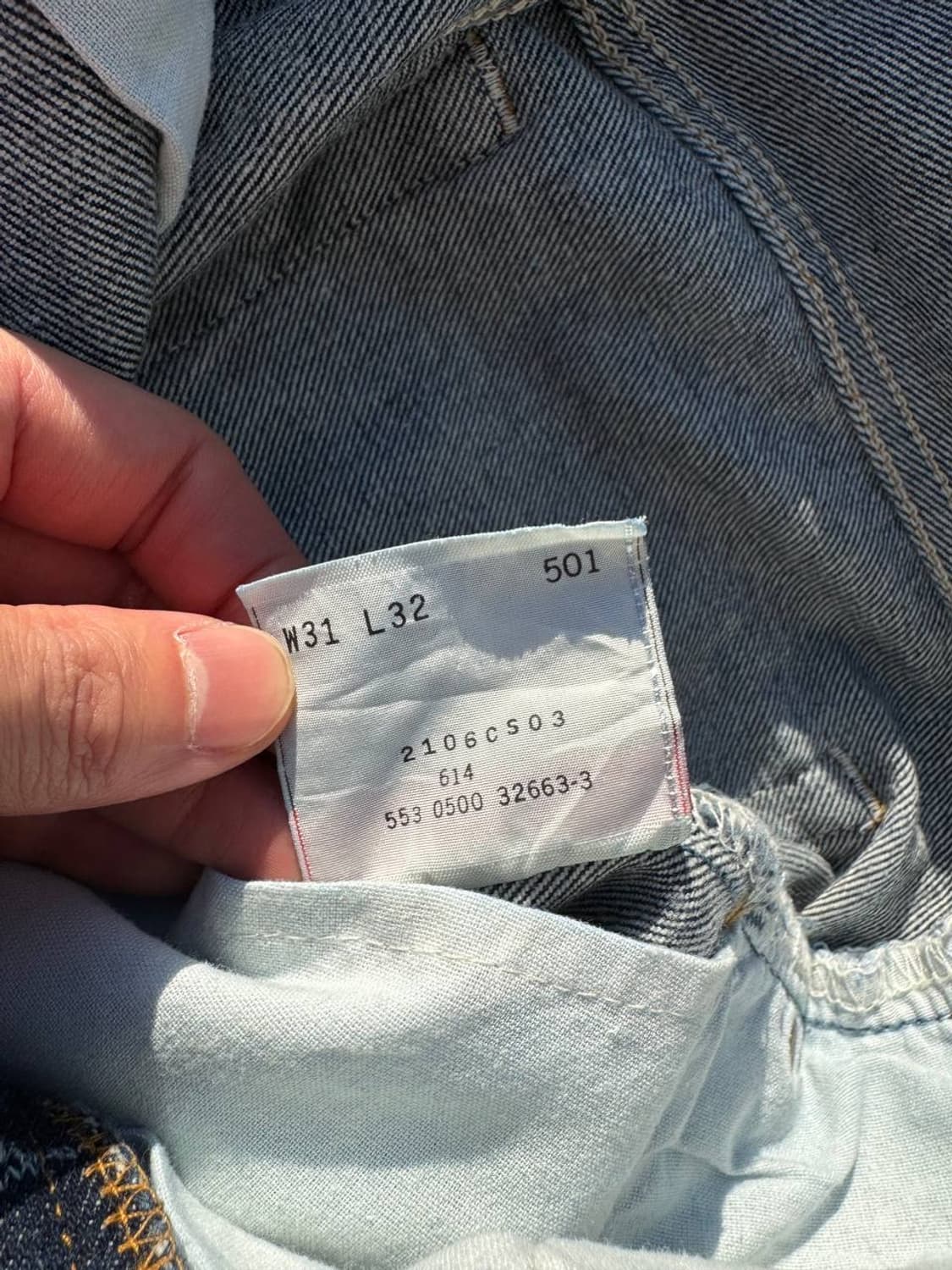 Levis 501 indigo jeans (28) p13 상품이미지5