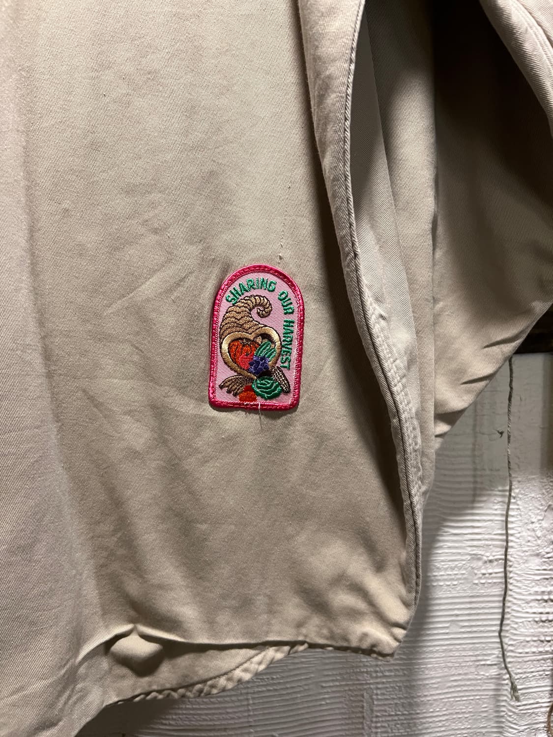 [2XL]90's 칼하트 USA 2포켓 체크 라이닝 아이보리 워크 셔츠 상품이미지8