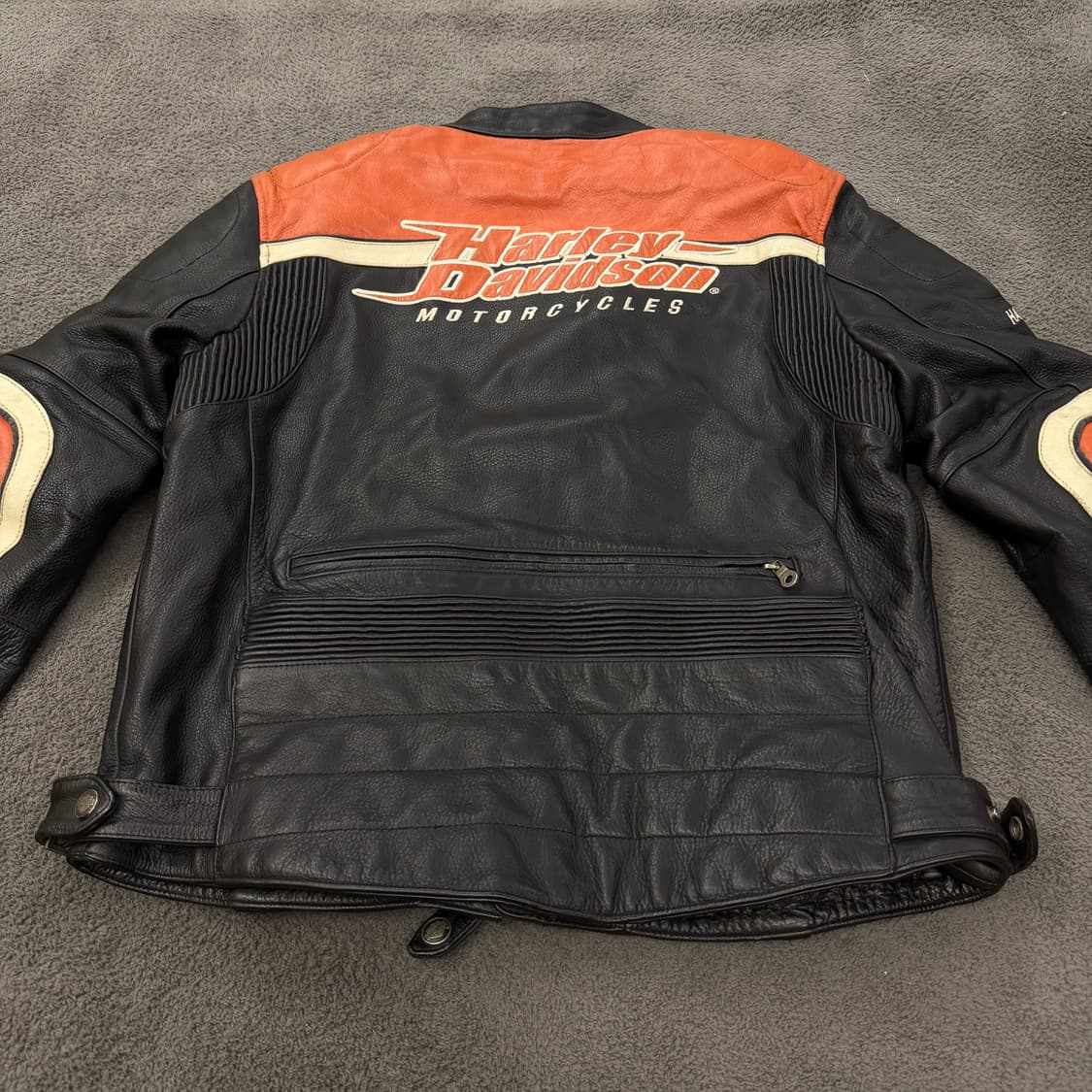 [ 정품/XL ] 할리데이비슨 투웨이 카우 레더 바이커 자켓 상품이미지4