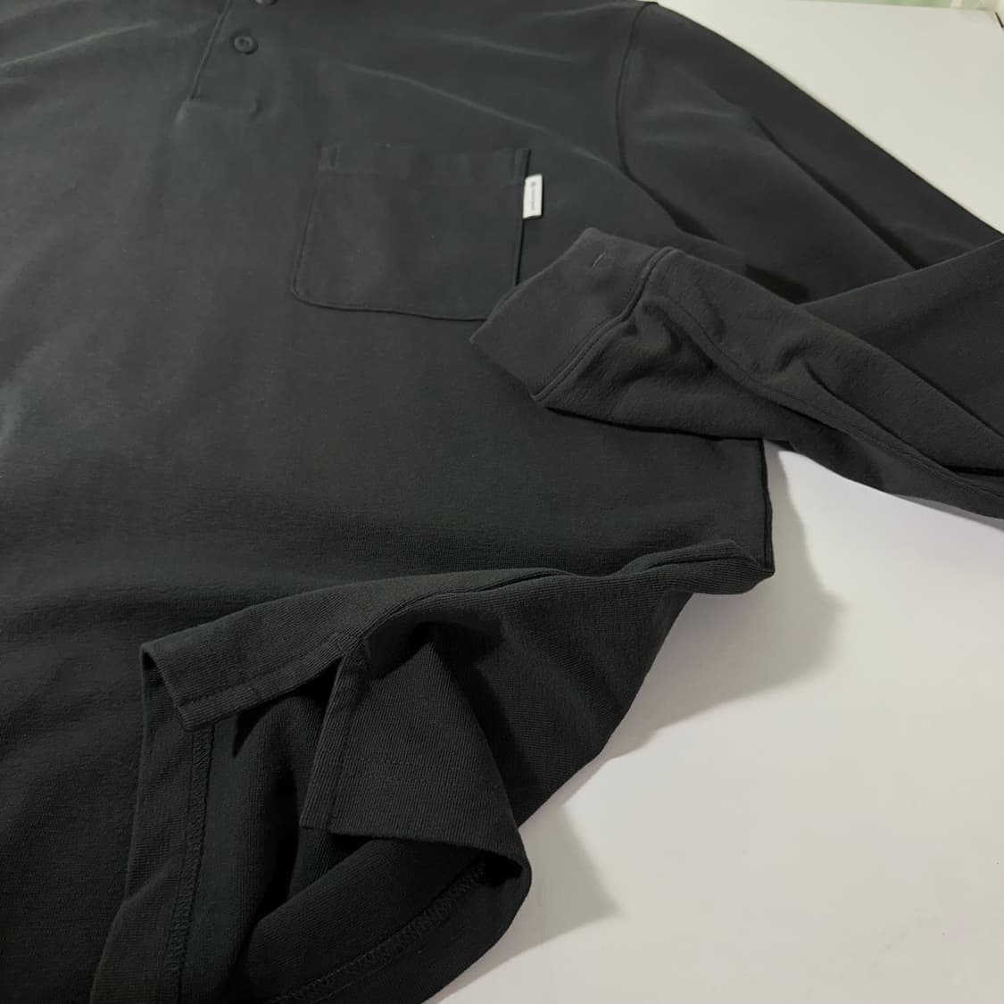 L-XL 105 스노우피크 먹색 긴팔카라티 PK티 상품이미지5