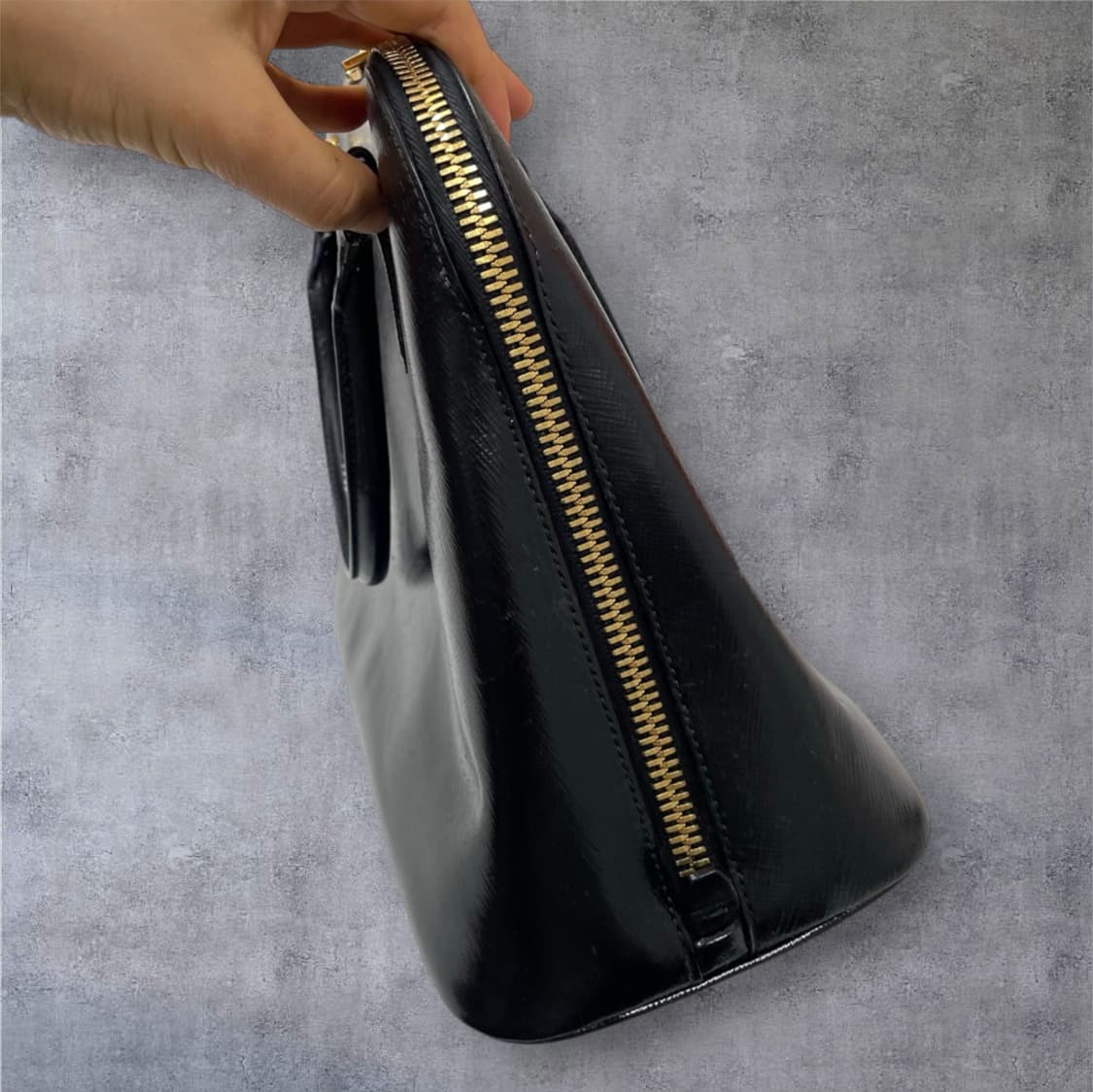 프라다 Prada 블랙 사피아노 럭스 토트백 상품이미지5