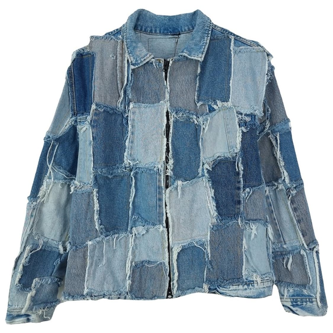 [빈티지] 패치 워크 데님 자켓 M18442 상품이미지2