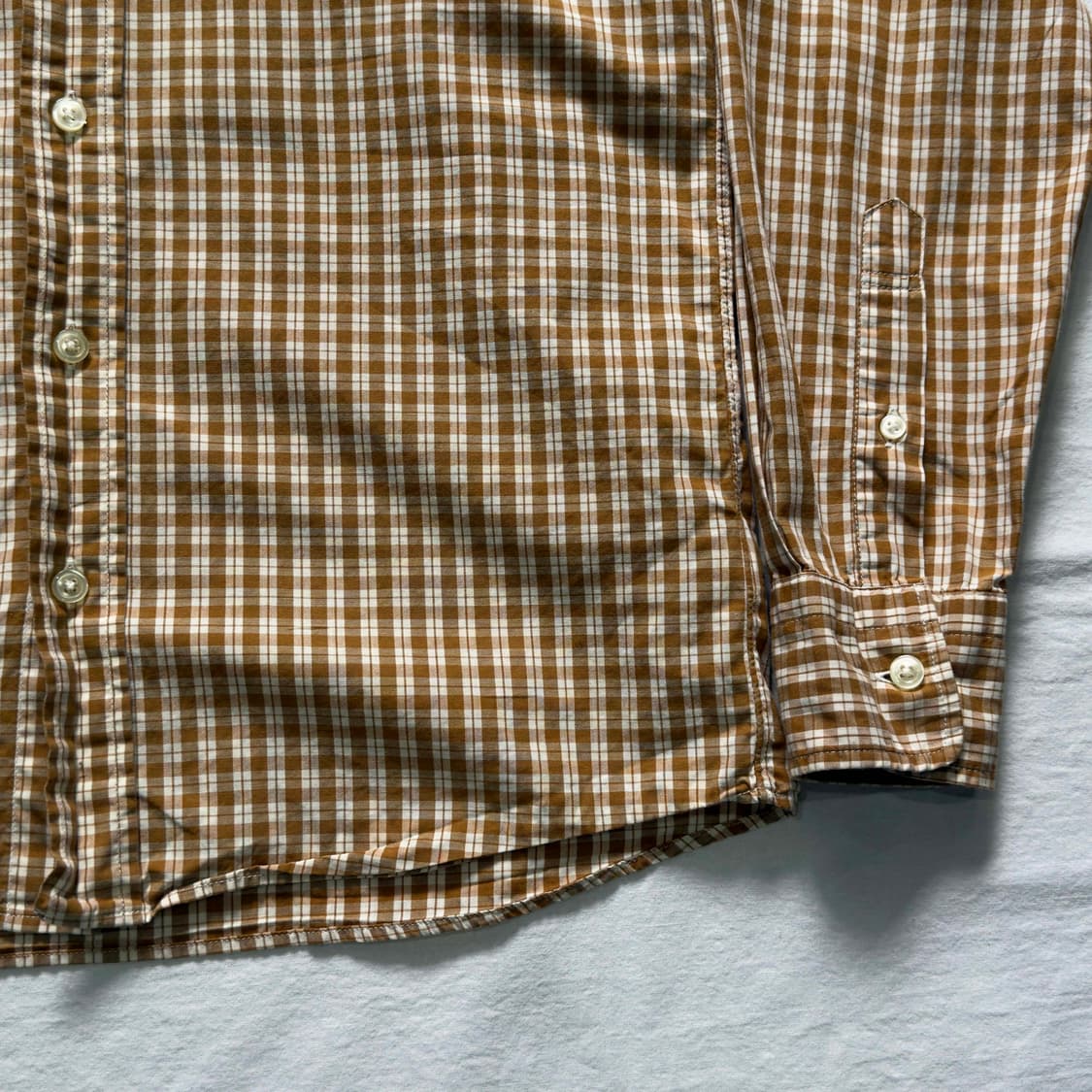 베이프 깅엄 체크 긴팔 셔츠 상품이미지3