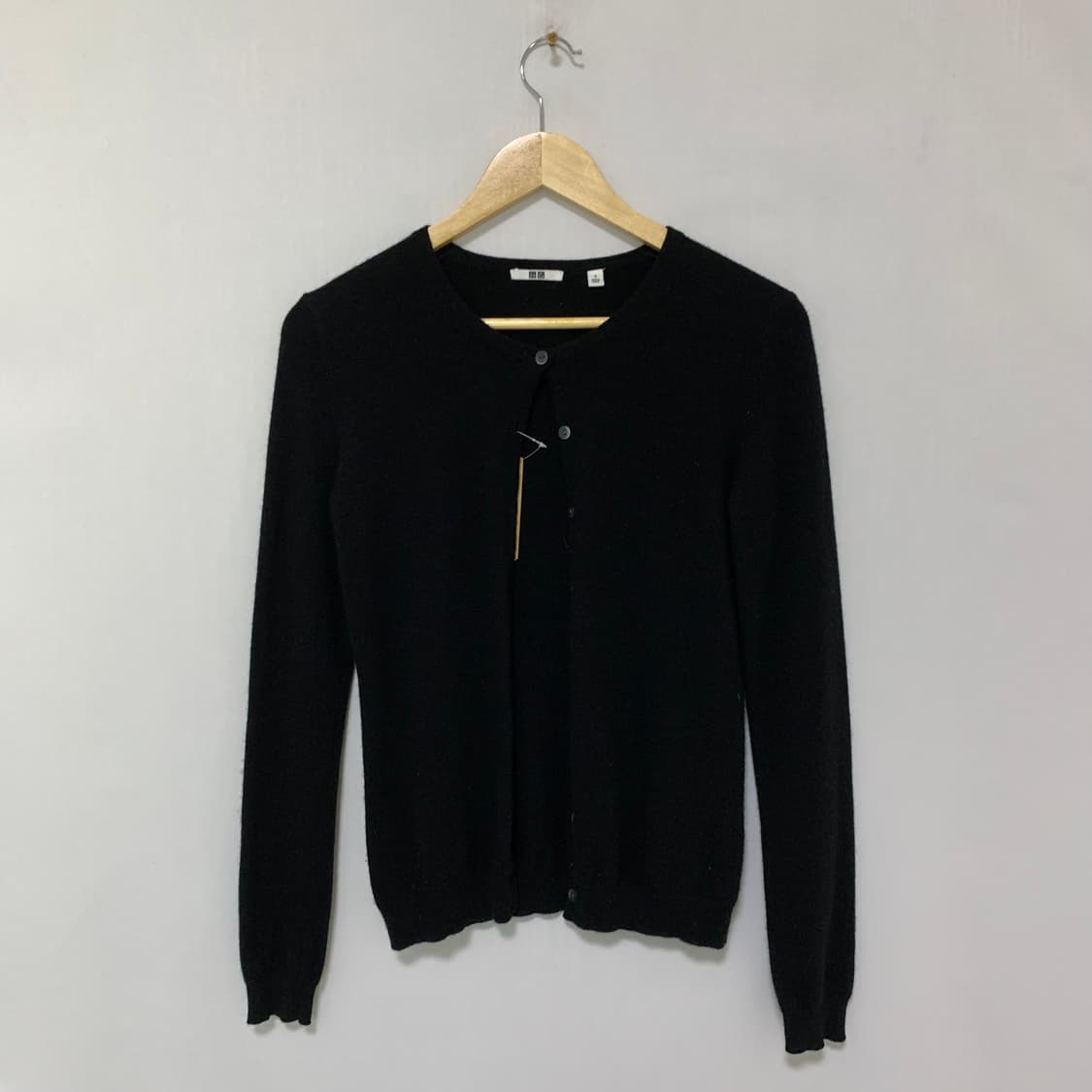 유니클로 블랙 가디건 S 여성 빈티지 캐시미어 100% 니트 상품이미지1