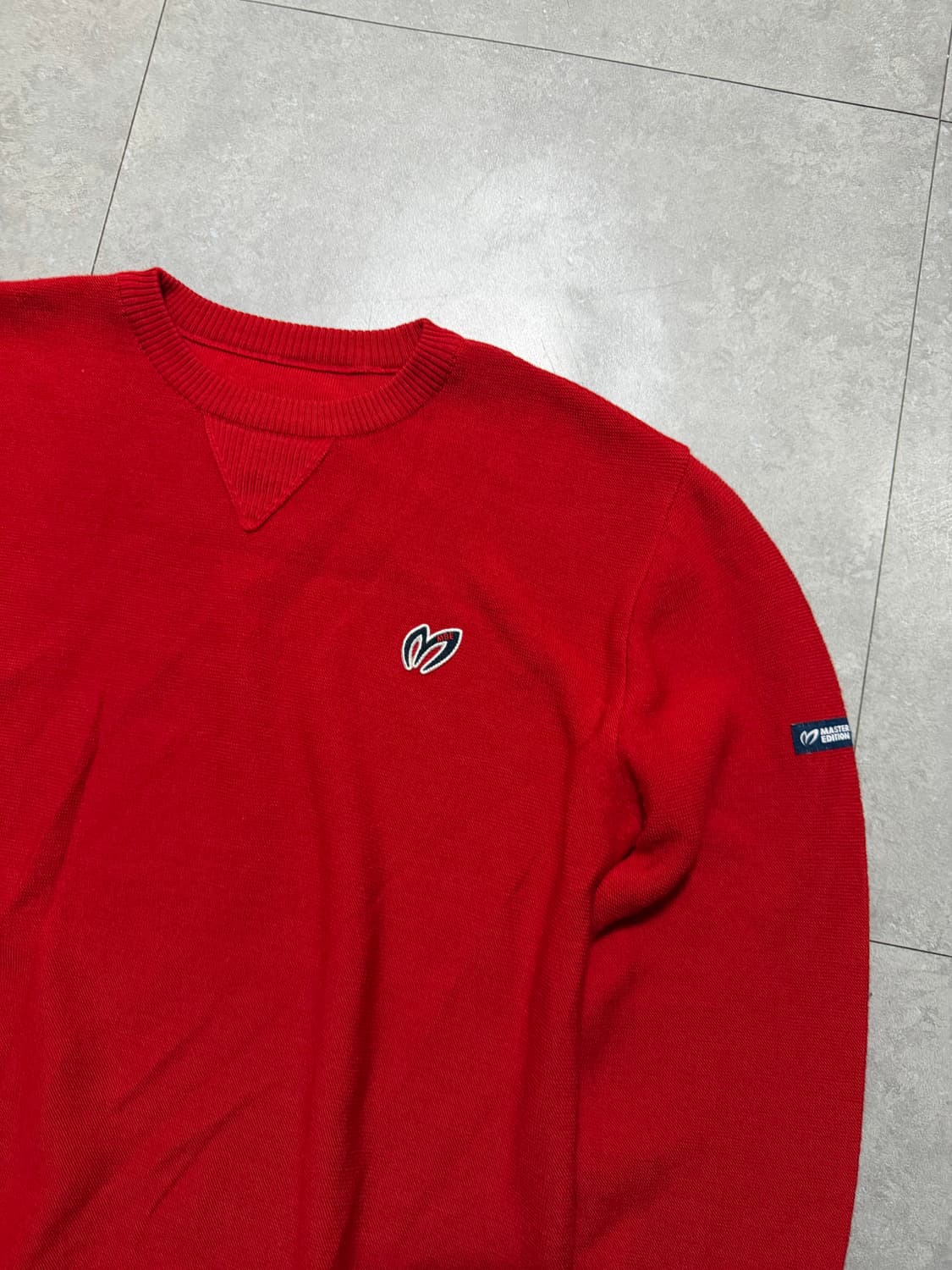 마스터버니 레드컬러 빈티지 울 니트 95size  상품이미지2
