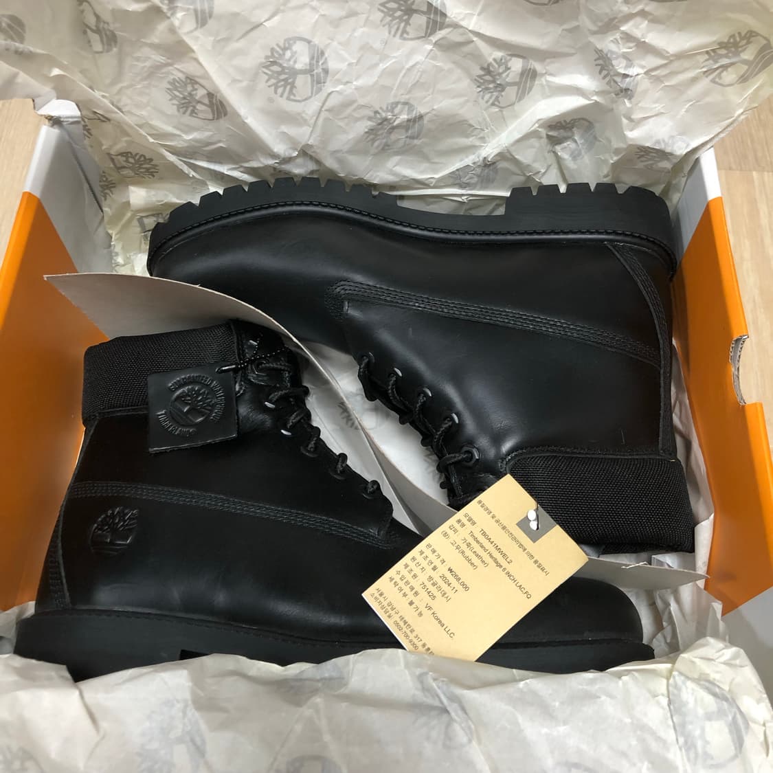 (270) 새상품 팀버랜드 6인치 헤리티지 프리미엄 부츠 풀그레인 레더  상품이미지9