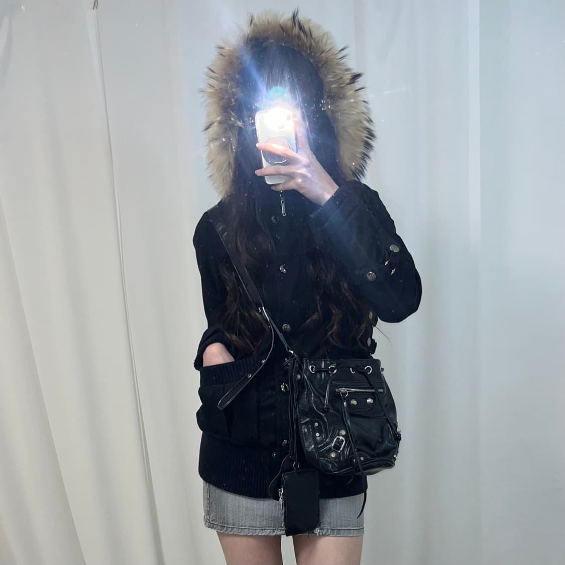 egoist 울프죠 블랙 패딩 상품이미지3