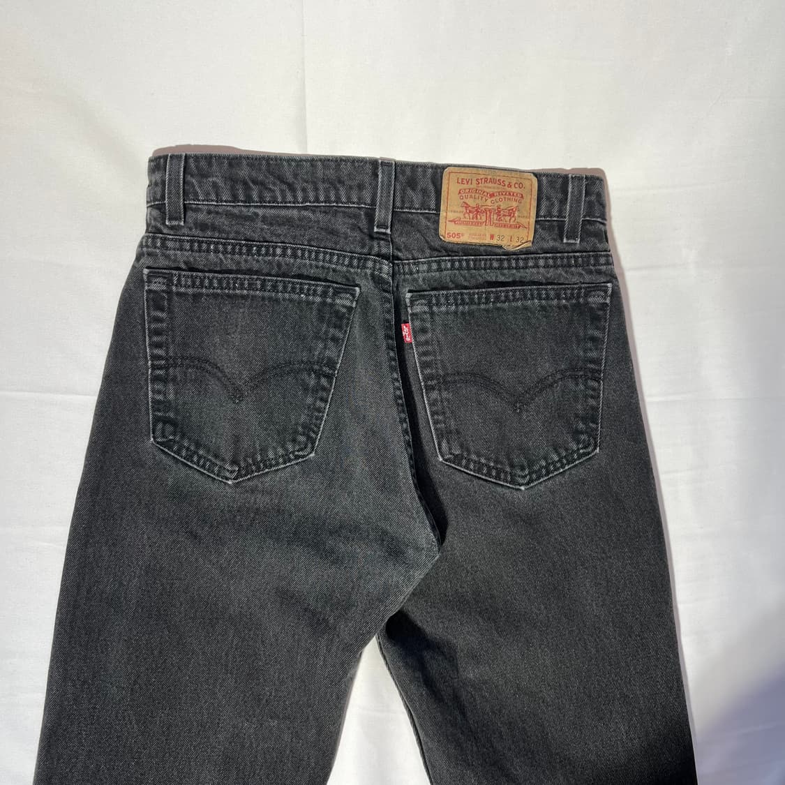 [W32L32]90s USA 리바이스 505 블랙 데님 팬츠 상품이미지8