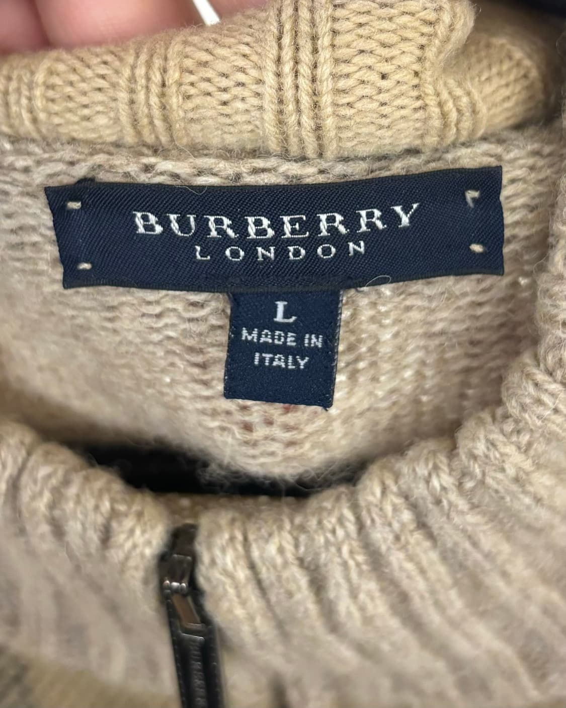 버버리 노바 체크 울 니트 집업 상품이미지7