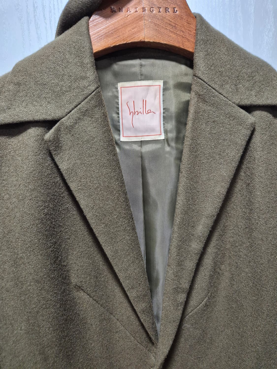 (세일)JPN 카키색 숏 자켓 벨트 스타일 상품이미지5