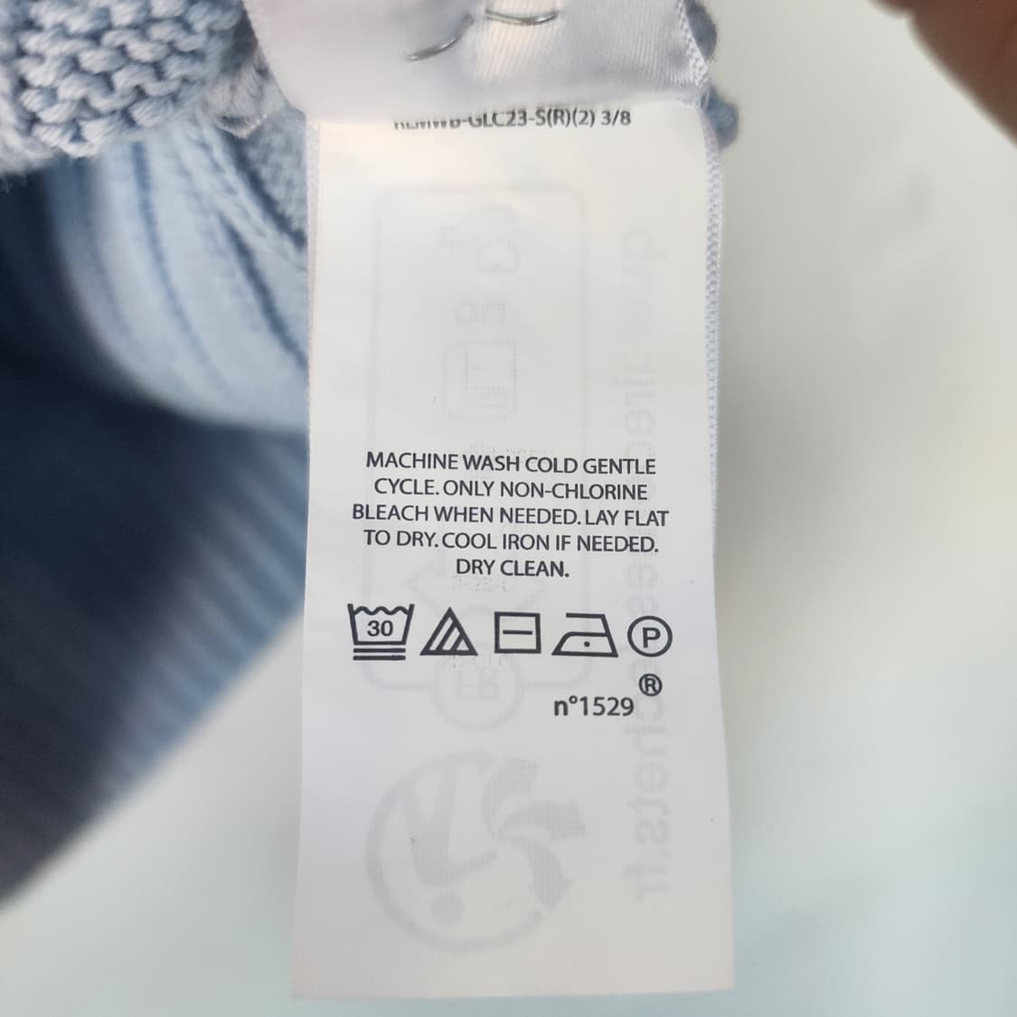 폴로 랄프로렌 케이블 반팔 니트 하늘색 상품이미지4