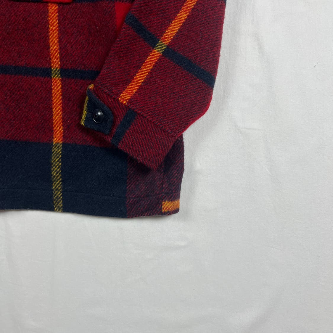 90‘s 빈티지 플란넬 체크 헤비울 셔츠 자켓 상품이미지4