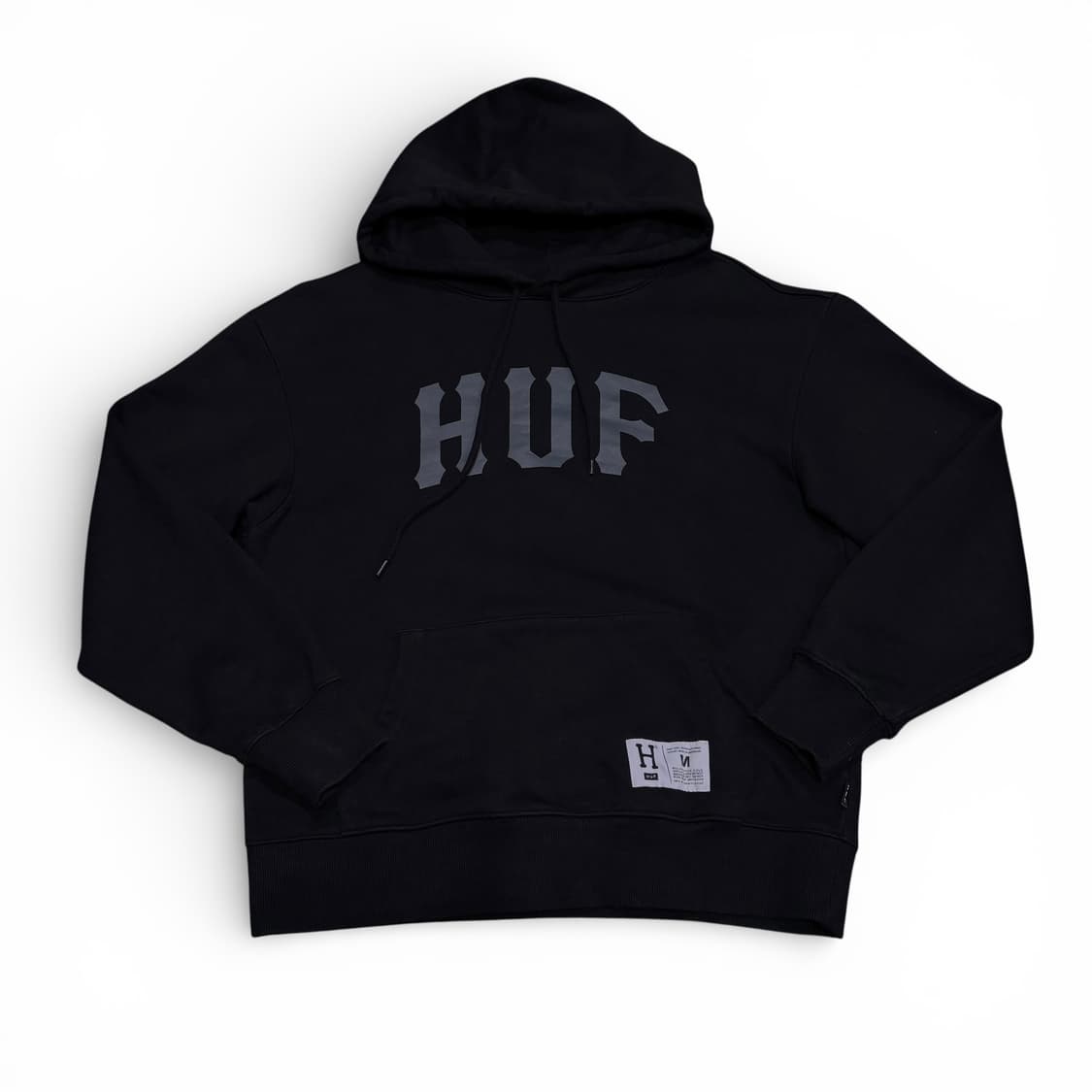 M HUF 허프 블랙 아치로고 후드티 상품이미지1