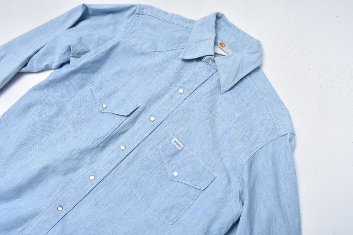 90S 칼하트 샴브레이 웨스턴  워크셔츠 남방 N0839 상품이미지3