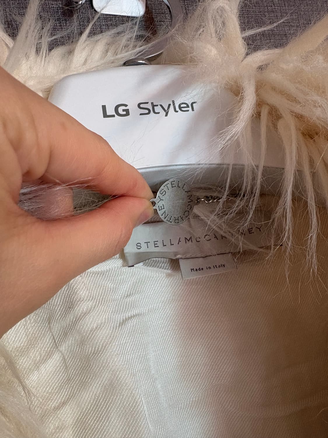 스텔라 매카트니 아이보리 퍼 자켓 36 상품이미지2