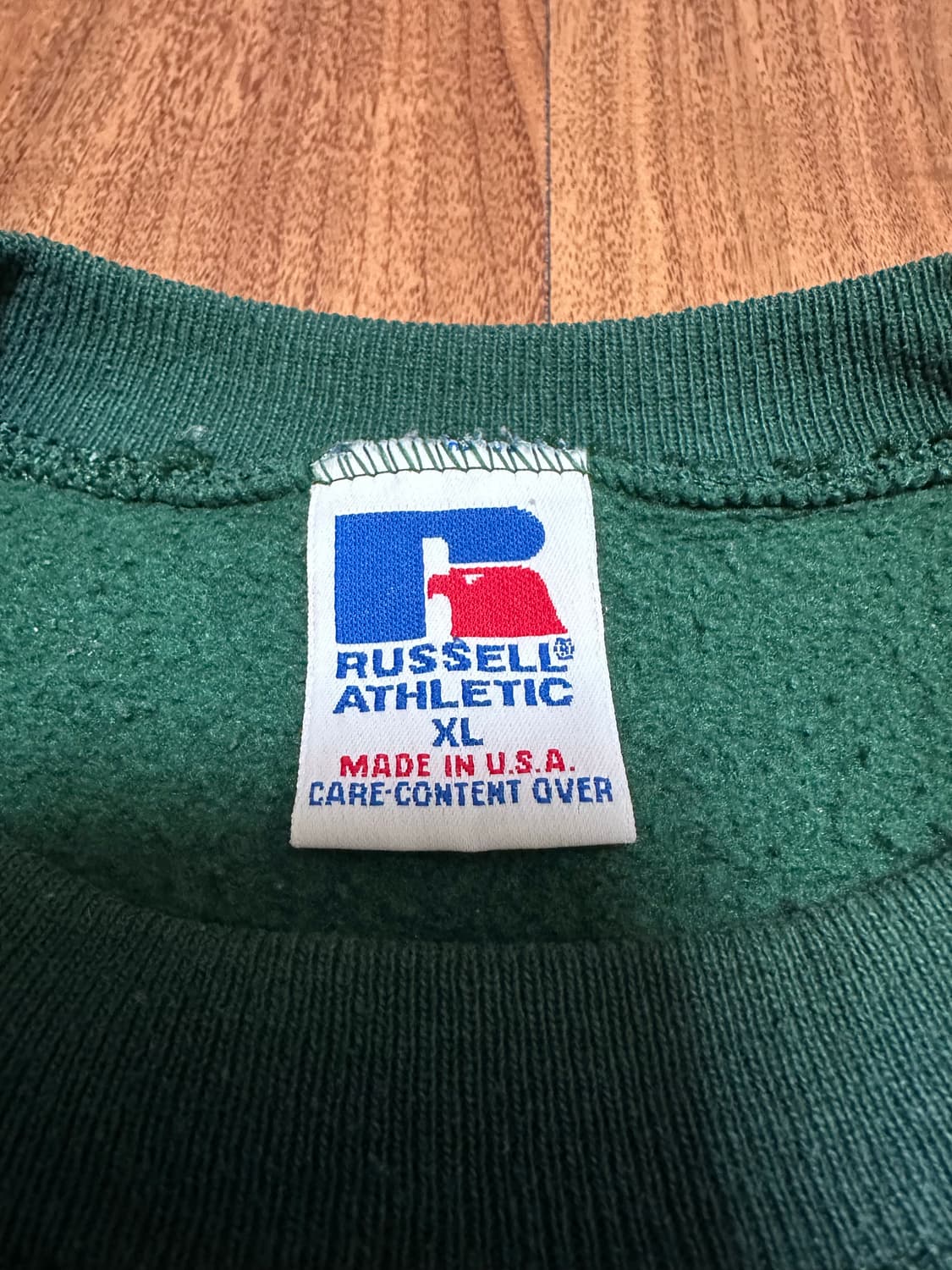 XL 90s 러셀 스웻셔츠 맨투맨 그린 made in usa 상품이미지2