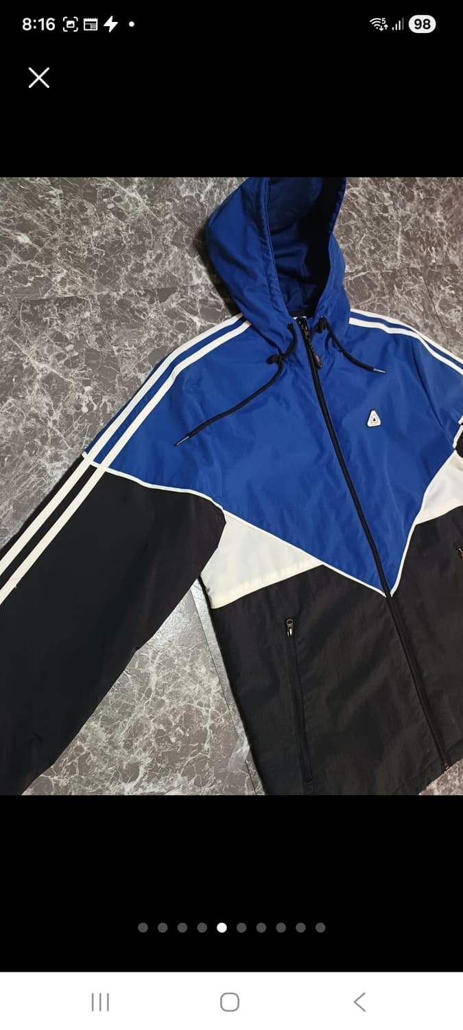 플루크(FLUKE) 배색 후드 바람막이 자켓 L  상품이미지5