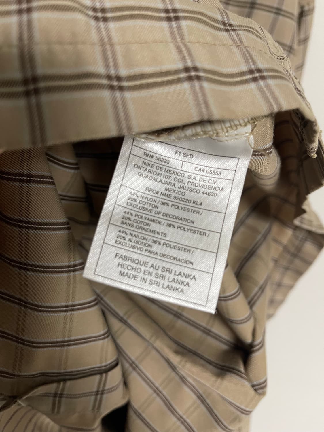 나이키 acg 체크 셔츠 상품이미지5