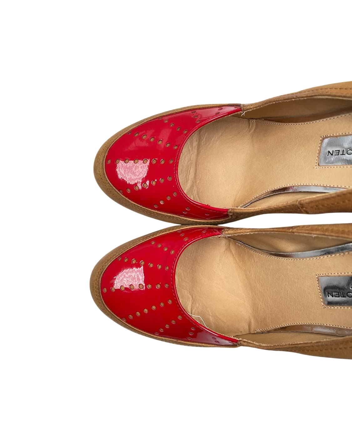 드리스 반 노튼 레드 토 스웨이드 힐 상품이미지9