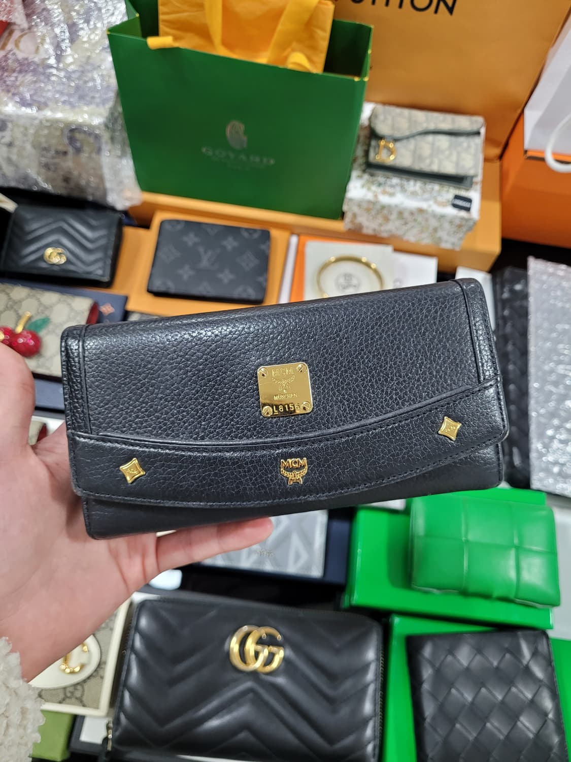 MCM 블랙 장지갑 남여공용 상품이미지1