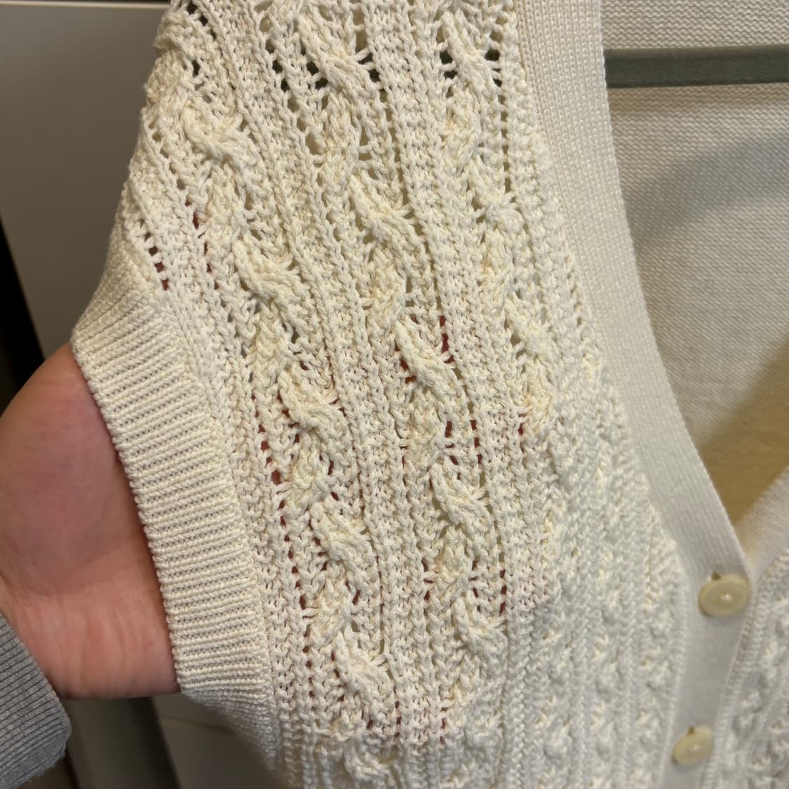 맥킨토시 MACKINTOSH 꽤배기 펀칭 니트 조끼 상품이미지8