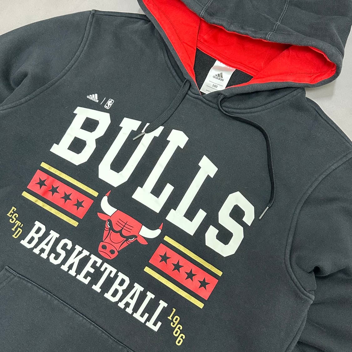 아디다스 NBA 시카고불스 빈티지 후드티 100 상품이미지4