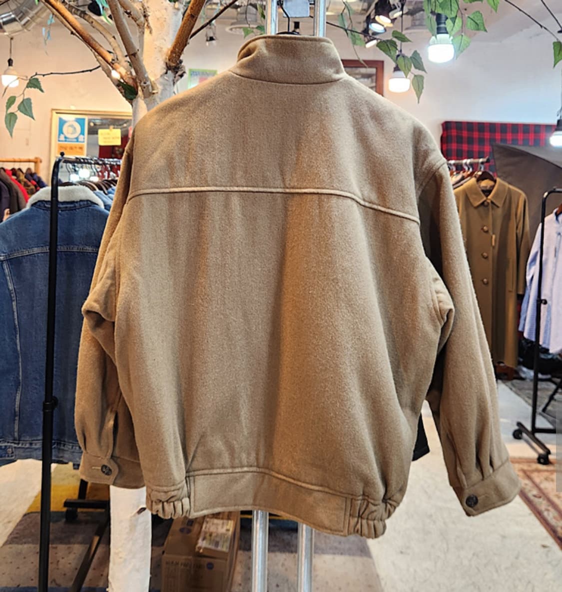 QUATORZE 콰토즈 도톰한 G9 베이지 빈티지 자켓 상품이미지6