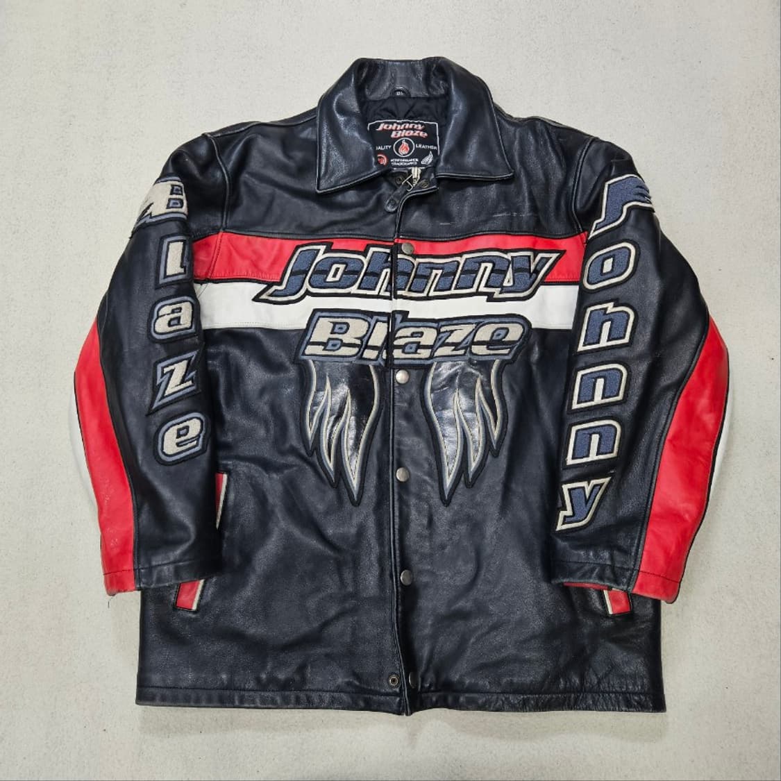 90s 조니 블레이즈 레더 자켓 XXL 상품이미지2