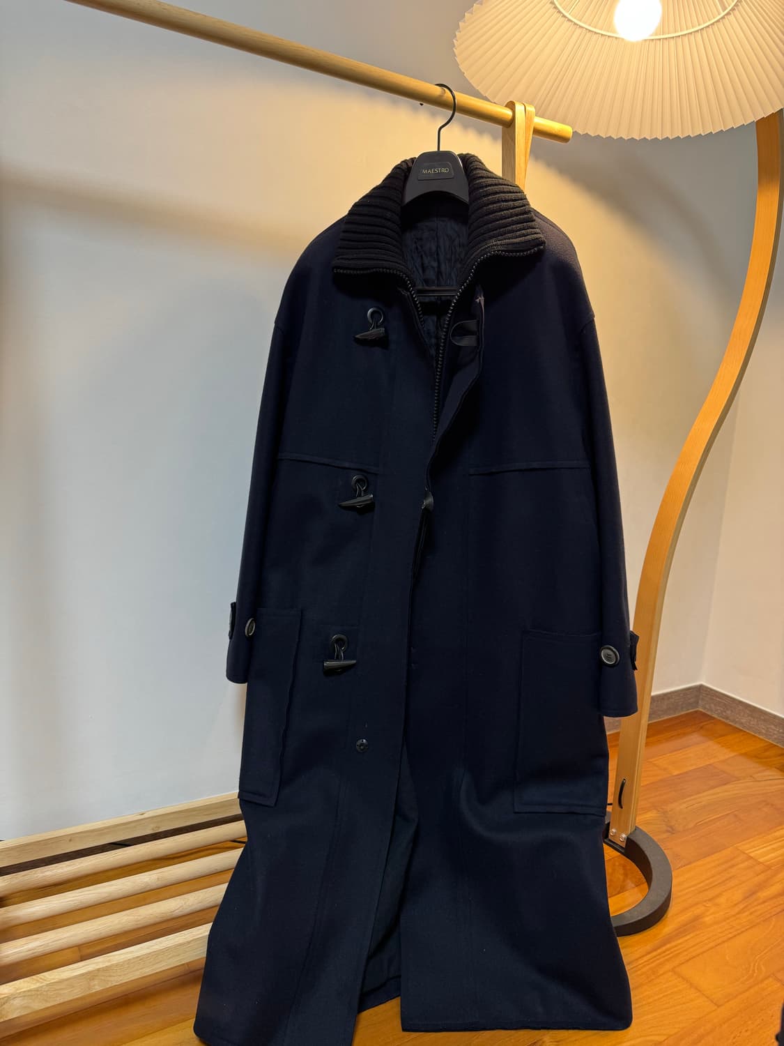 솔리드옴므 네이비 토글코트 46size 상품이미지1