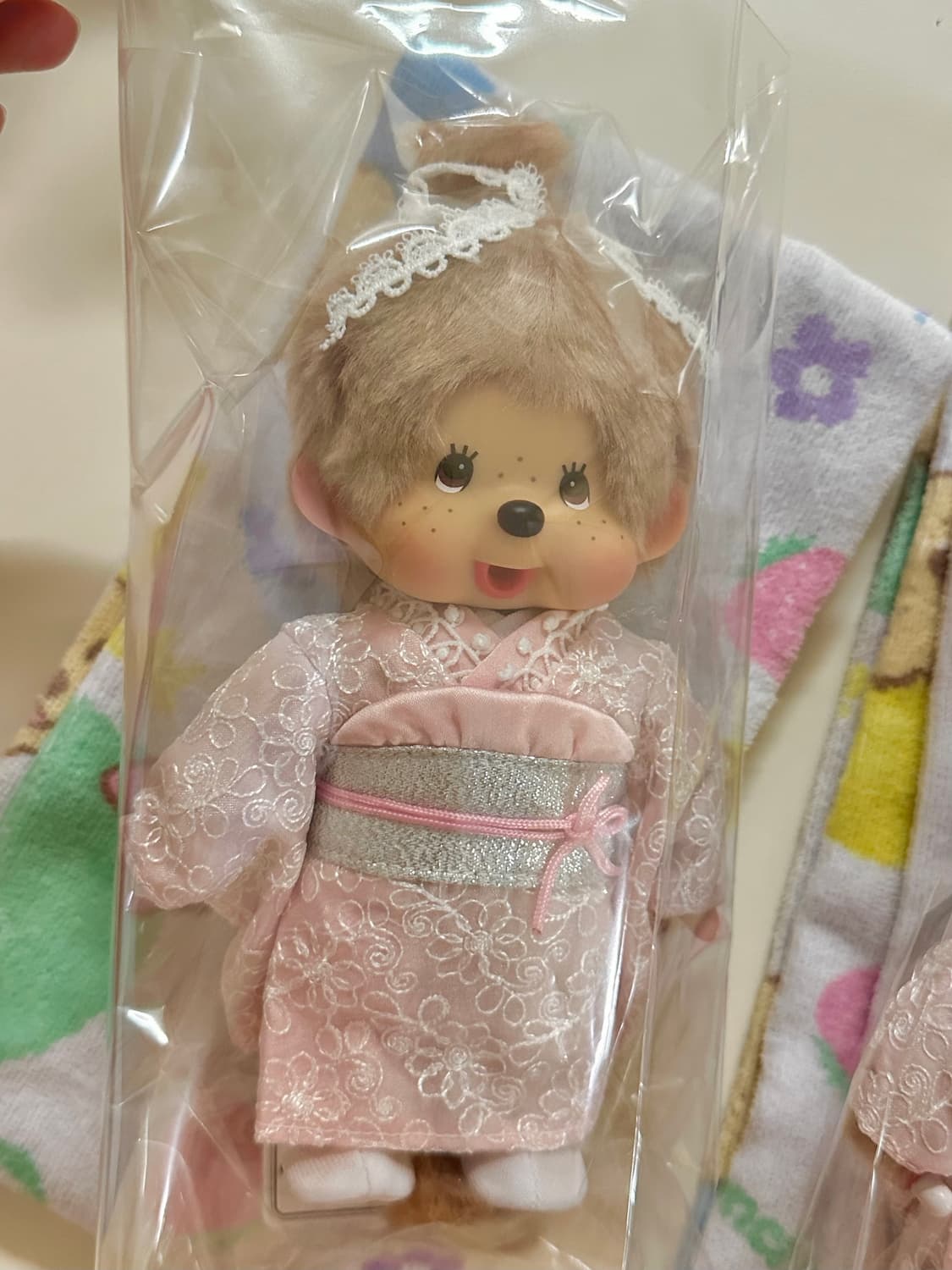 레어템  밀크브라운 기모노 몬치치 상품이미지1