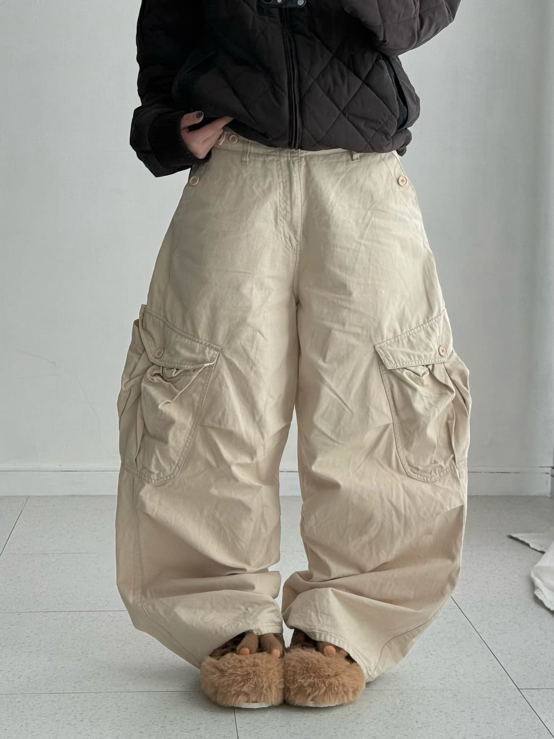 OOTJ 베이지 카고팬츠 상품이미지1