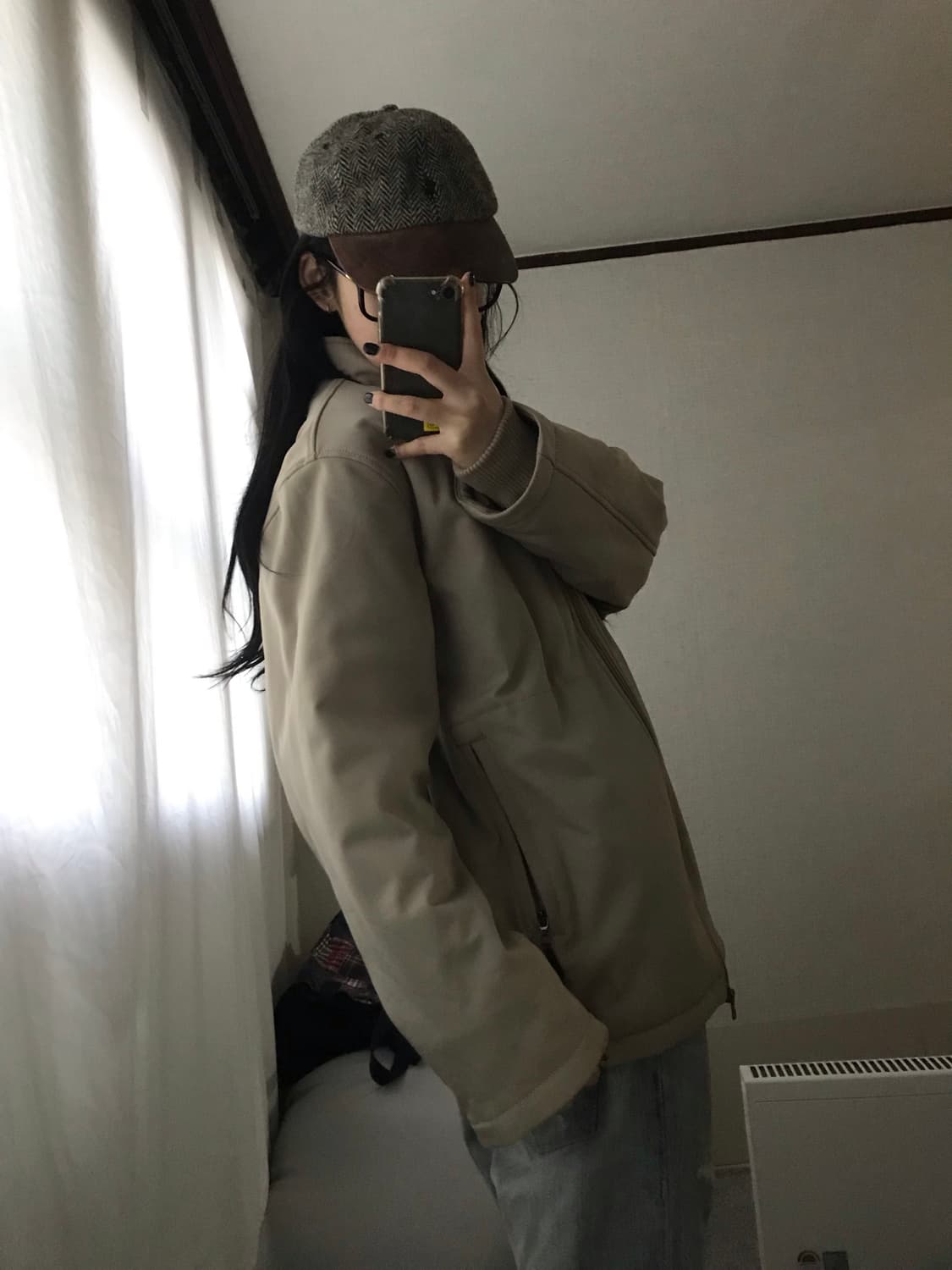 나이키 베이지 투웨이 패딩 상품이미지3