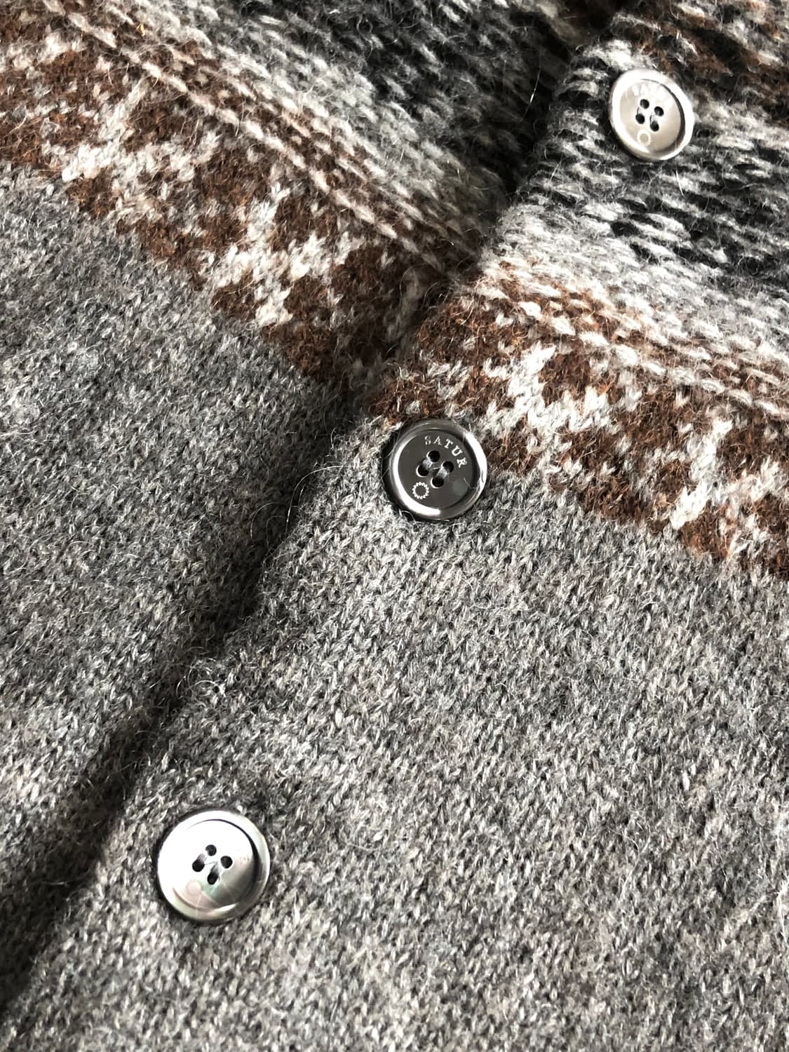 Satur 새터 노르딕 리버스 니트 가디건 상품이미지8