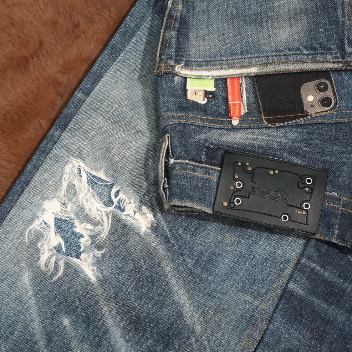 앤더슨벨 트롱프뢰유 데님 팬츠 상품이미지7