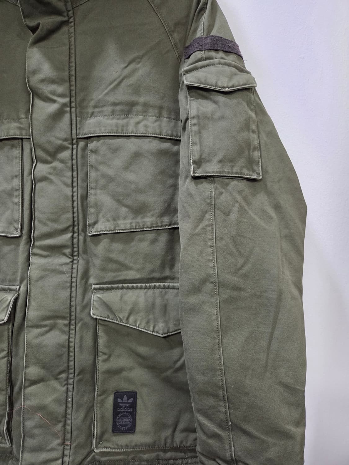 아디다스 후드 패딩 헌팅점퍼패딩 코튼점퍼 올드스쿨 상품이미지3