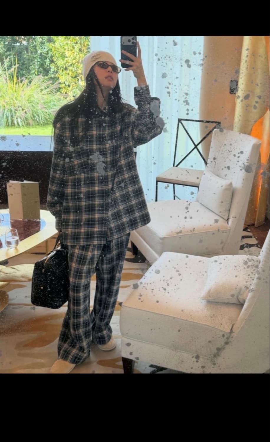 (L,XL) ERL 이알엘 Blue Plaid 체크셔츠 상품이미지1