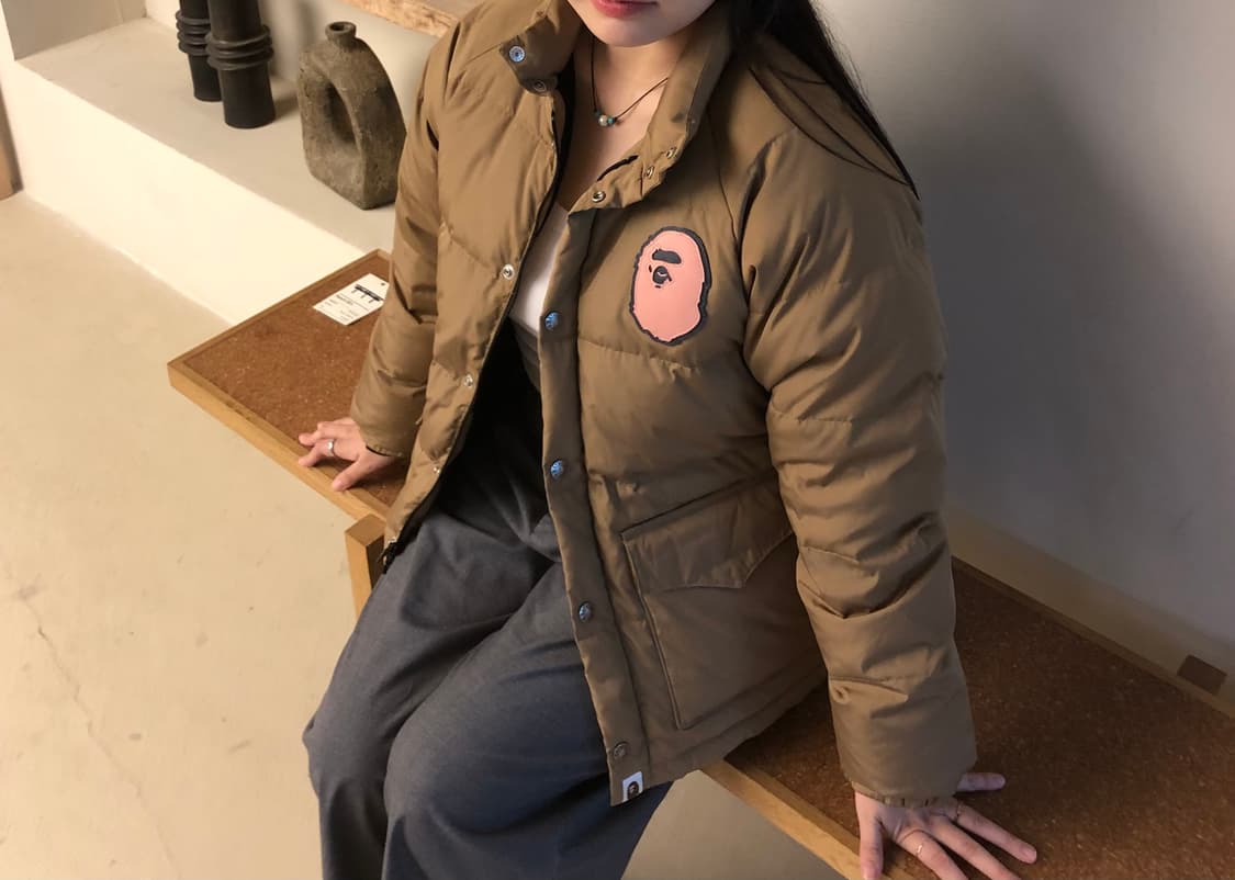 베이프 양면로고 다운 패딩 상품이미지2