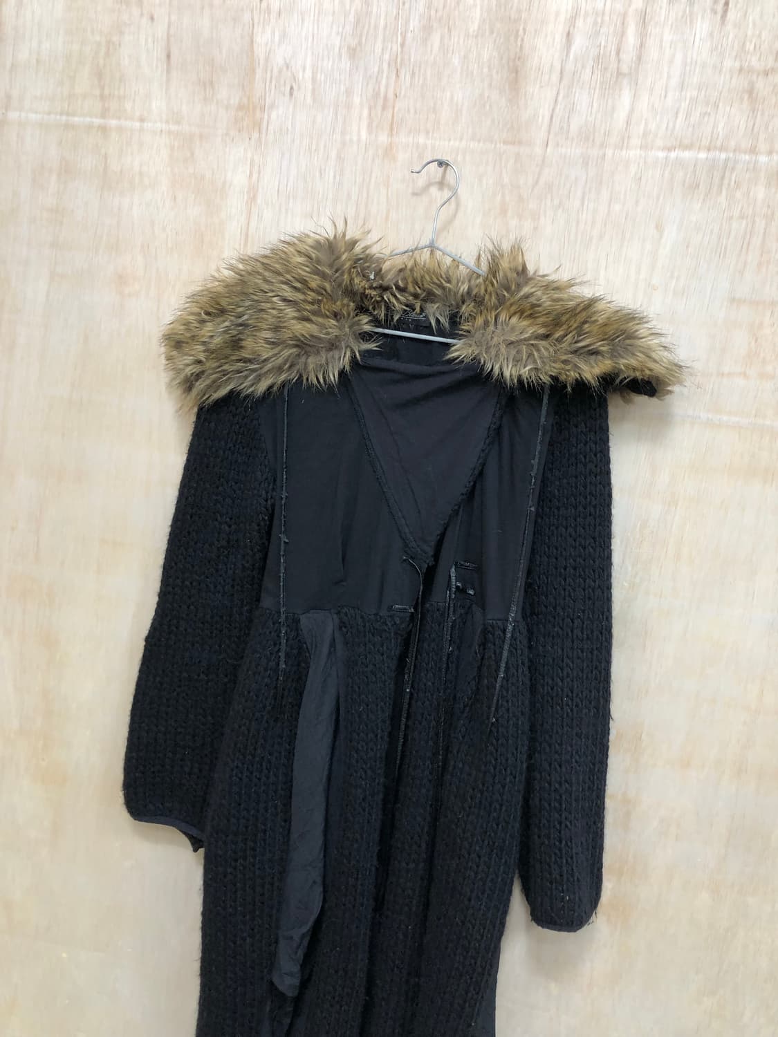 [직수입] 빈티지 퍼 칼라 울 가디건 코트 상품이미지2